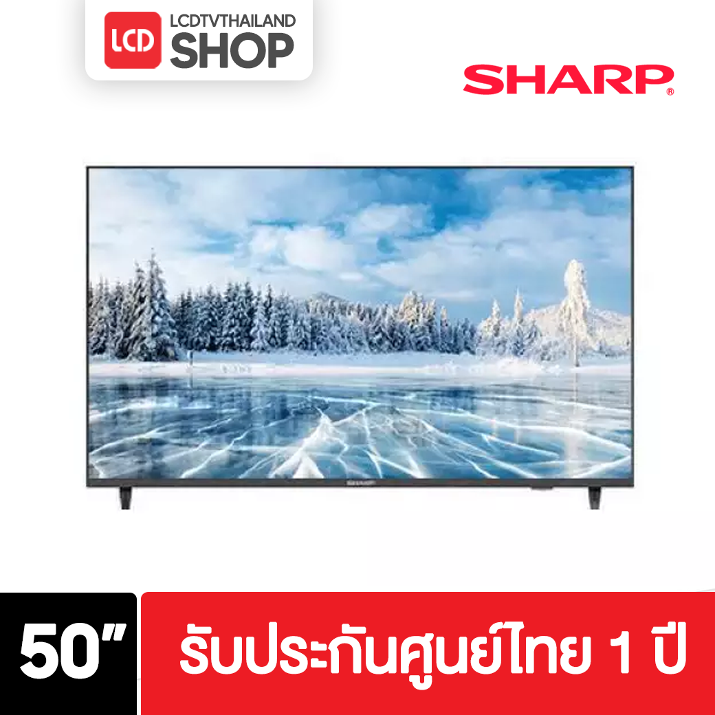 SHARP รุ่น 4T-C50DJ3X ขนาด 55 นิ้ว 50DJ3X android TV รับประกันศูนย์ไทย